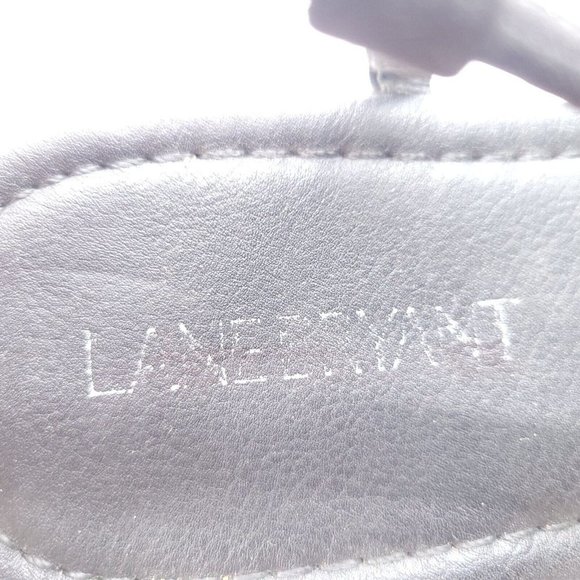 Lane Bryant Womens Embellished T‎ Strap Sandals Buckle Ankle Strap Black 10W - Picture 9 of 10